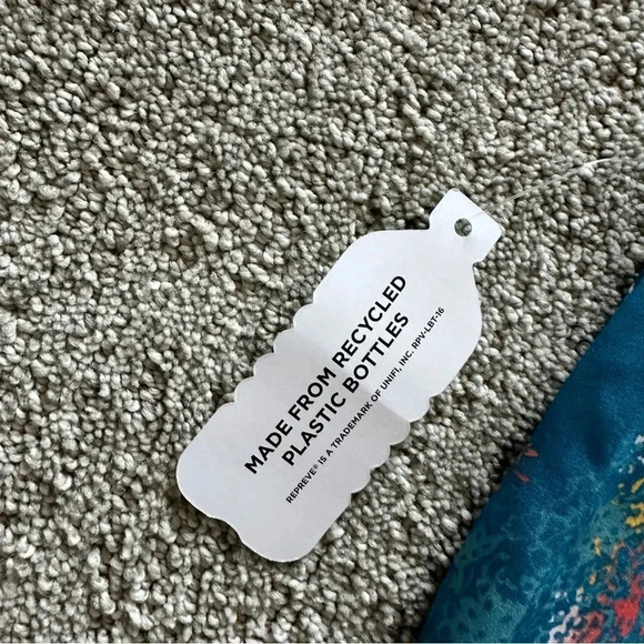 Lands' End Elastic Waist‎ Board Shorts Hybrid Spandex Undershorts Floral Large - Picture 8 of 10